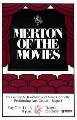 Merton of the Movies theatre production poster, St. Cloud State University