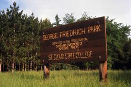 George Friedrich Park sign, St. Cloud State University