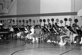 Children play musical instruments during a concert, St. Cloud State University