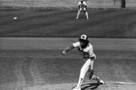 Gregg Pederson pitches a ball during a St. Cloud State University baseball game