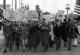 Vietnam protesters march in downtown St. Cloud