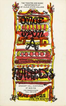 Once Upon a Mattress theatre production poster, St. Cloud State University