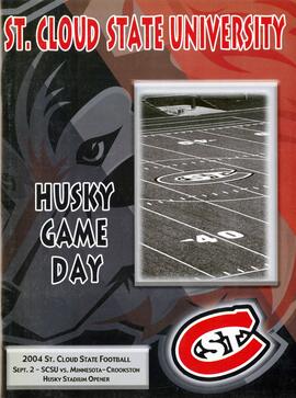 Football program cover, St. Cloud State University