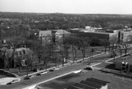 Whitney House (1956), Lawrence Hall (1905), and Stewart Hall (1948), St. Cloud State University