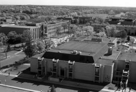 Stewart Hall (1948), Atwood Memorial Center (1966), and Brown Hall (1960), St. Cloud State University