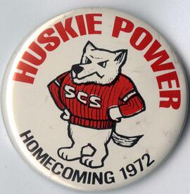 Homecoming button, St. Cloud State University