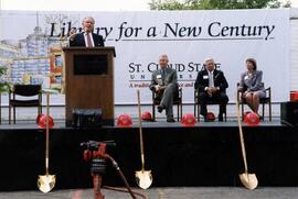 Arne Carlson, Miller Center (2000) groundbreaking, St. Cloud State University