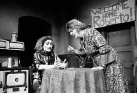 Carmen Zapata performs in the theatre production "A Little Holy Water," St. Cloud State University