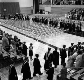 Commencement ceremony at Halenbeck Hall (1965), St. Cloud State University