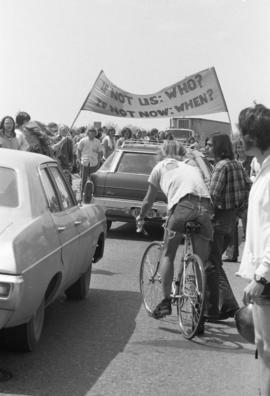 Students protest, Day of Peace protest, St. Cloud State University