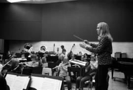 Students at band practice, St. Cloud State University