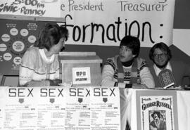 University Program Board (UPB) students man a booth, St. Cloud State University