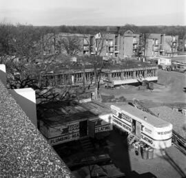 Sherburne Hall (1969) under construction, exterior, St. Cloud State University