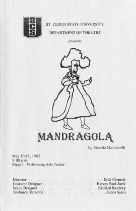 Mandragola theatre production program, St. Cloud State University