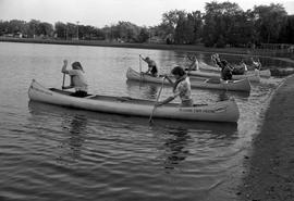 Homecoming canoe race, St. Cloud State University