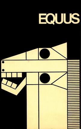 Equus theatre production poster, St. Cloud State University