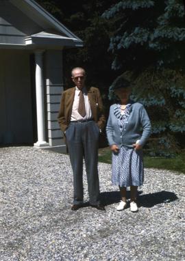 Sinclair Lewis with his sister-in-law Mary Lewis at Thorvale Farm, Williamstown, Massachusetts