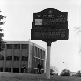 Stearns House historic marker, St. Cloud State University