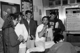 Students gather in Holes Hall (1965), St. Cloud State University