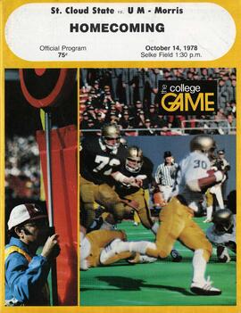 Football program cover, St. Cloud State University