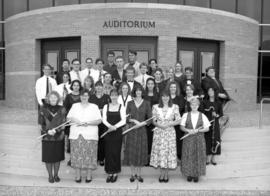 Symphonic band outside of Stewart Hall (1948), St. Cloud State University