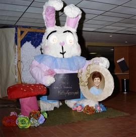 Display supporting homecoming queen candidate Kathy Leszcynski, St. Cloud State University