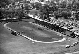 Football game at Selke Field (1937), St. Cloud State University vs. Michigan Tech University