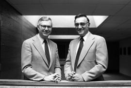 Charles Graham and Lowell "Ted" Gillett together in Administrative Services (1975), St. Cloud State University