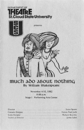 Much Ado About Nothing theatre production program, St. Cloud State University