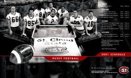 Football season schedule poster, St. Cloud State University