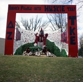 Homecoming outdoor display, St. Cloud State University