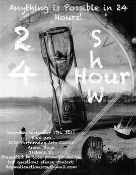 Anything is Possible in 24 Hours theatre production poster, St. Cloud State University