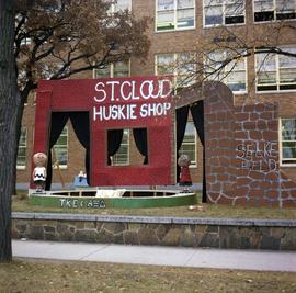 Homecoming outdoor display, St. Cloud State University