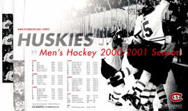 Men's hockey season schedule poster, St. Cloud State University