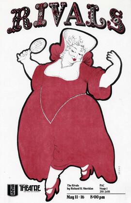 Rivals theatre production poster, St. Cloud State University