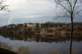 St. Cloud State campus across the Mississippi River