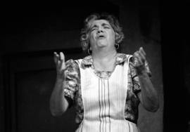 Carmen Zapata as Mercedes Hernandez in the theatre production "A Little Holy Water," St. Cloud State University