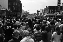 Vietnam War protest in downtown St. Cloud