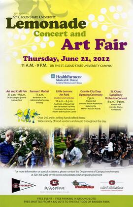 Lemonade Concert and Art Fair poster, St. Cloud State University