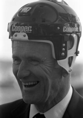Brendan McDonald at the National Hockey Center (1989) groundbreaking, St. Cloud State University