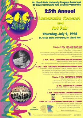 Lemonade Concert and Art Fair poster, St. Cloud State University