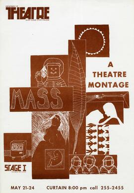 Mass: A Theatre Montage theatre production poster, St. Cloud State University