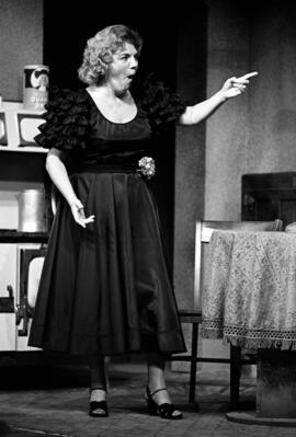 Carmen Zapata performs in the theatre production "A Little Holy Water," St. Cloud State University